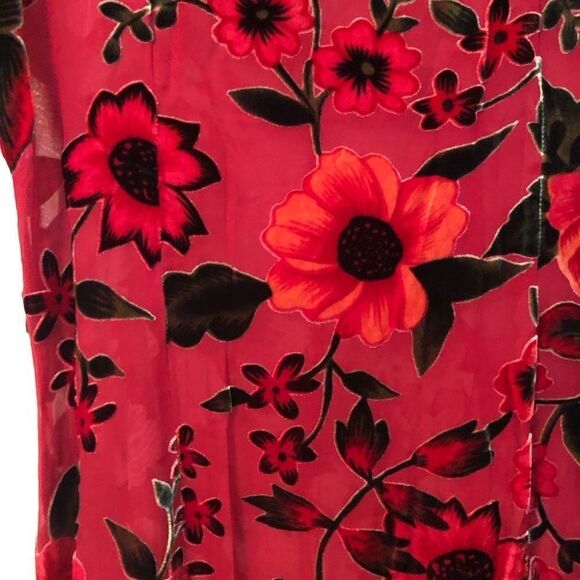 VINTAGE Silk  Velvet Victorian Dress - Picture 5 of 5